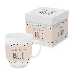 „Ciao Bello” Kubek Porcelanowy w Ozdobnym Pudełku 400 ml