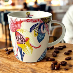 Storczyki Kubek Porcelanowy w Ozdobnym Pudełku 350 ml