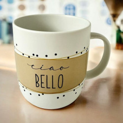 „Ciao Bello” Kubek Porcelanowy w Ozdobnym Pudełku 400 ml
