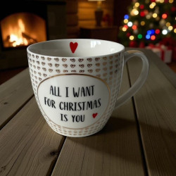 All i want for Christmas Kubek Porcelanowy w Ozdobnej Puszce 350 ml