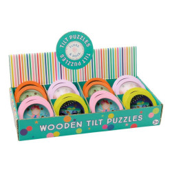 Gra zręcznościowa "Kuleczka do dołeczka" - box 24 sztuki (Tęczowe Wróżki, Baletnice, Auta, Dinozaury)