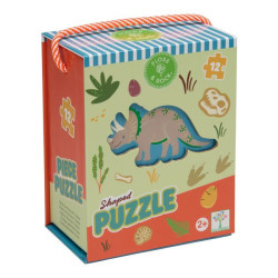 Puzzle 12 elementów - Dinozaury