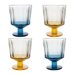 City Kieliszki Kolorowe 220 ml, 4 szt.